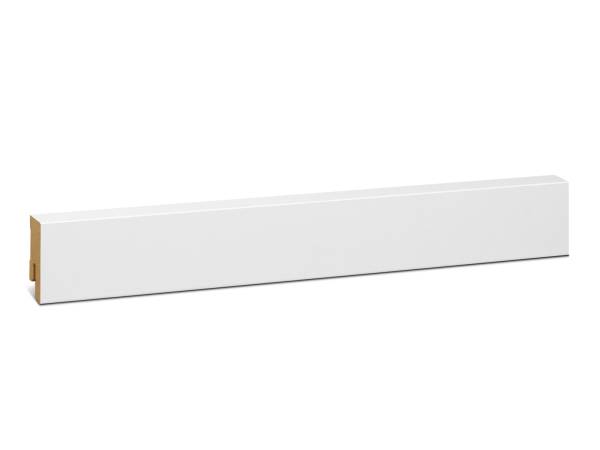 ExPress Modern MDF Sockelleiste weiß foliert RAL9016 (16x40mm)
